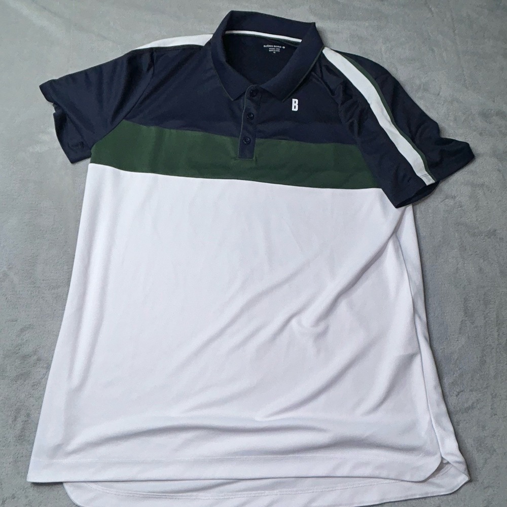 Bjorn Borg Polo Shirt Mens XL Color Block Tyler Short Sleeve Tennis Golf